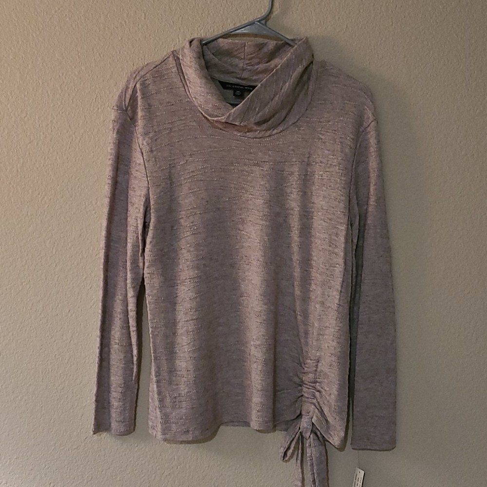 Zac & Rachel Cream Cowl long Sleeve casual top